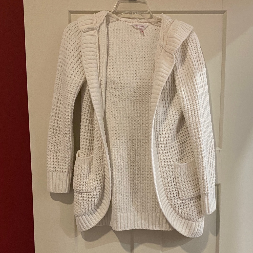 No Boundaries Cream Hooded Cardigan